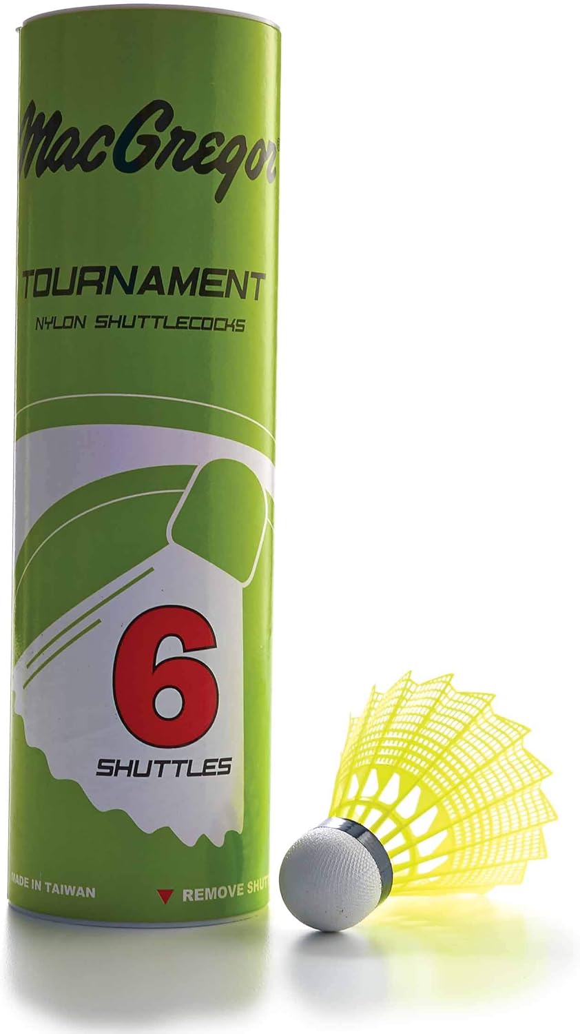 MacGregor Tournament Badminton Shuttlecocks (6-Pack)