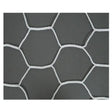 Hexagonal Soccer Net - 8'H x 24'W x 3'D x 5'B