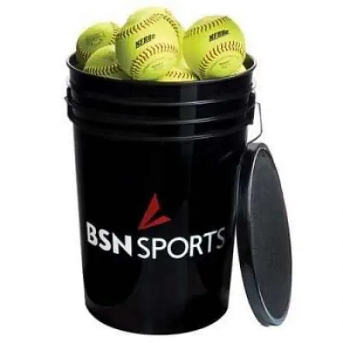 BSN SPORTS Bucket w/2 dz Practice 12" Softballs