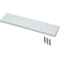 White rectangular rubber pitcher's plate shown at an angle with three metal mounting spikes below.
