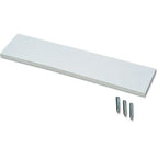 White rectangular rubber pitcher's plate shown at an angle with three metal mounting spikes below.
