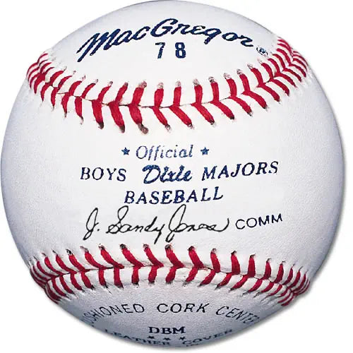 MacGregor&#174; #78 Official Dixie Boys &amp; Majors Baseballs