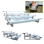 4-Row Low-Rise Aluminum Bleachers