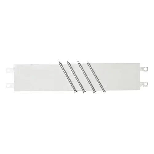 Four silver metal hammer spikes for end-spiked rubber, shown at an angle against a white background.