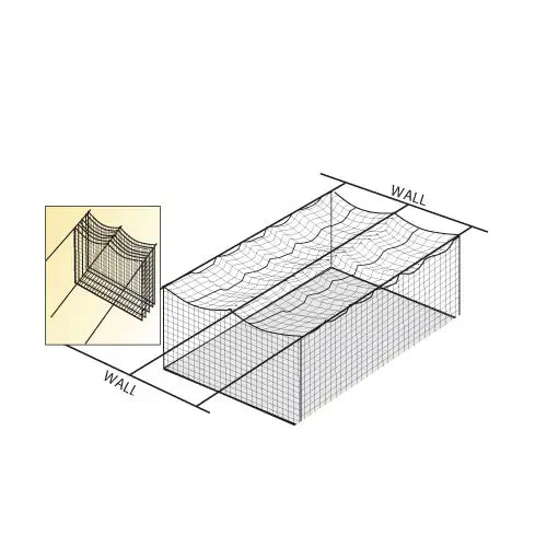 Wall To Wall Cage Net Suspension Kit