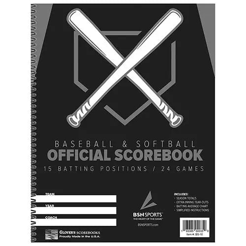 Baseball/Softball Scorebook