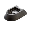 Black Champion Ground Zero 1-inch kicking tee featuring a textured top surface and a molded cradle for a football.