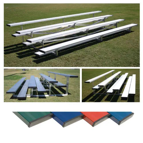 4-Row Low-Rise Aluminum Bleachers