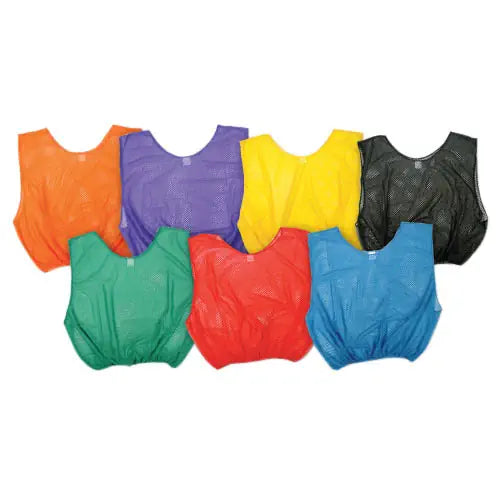 Polyester Mesh Sleeveless Scoop Neck Lightweight Scrimmage Vest (Child, Youth, Choose Your Color)