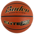 Basketball with Baden Perfection and Elite Pro branding on a white background