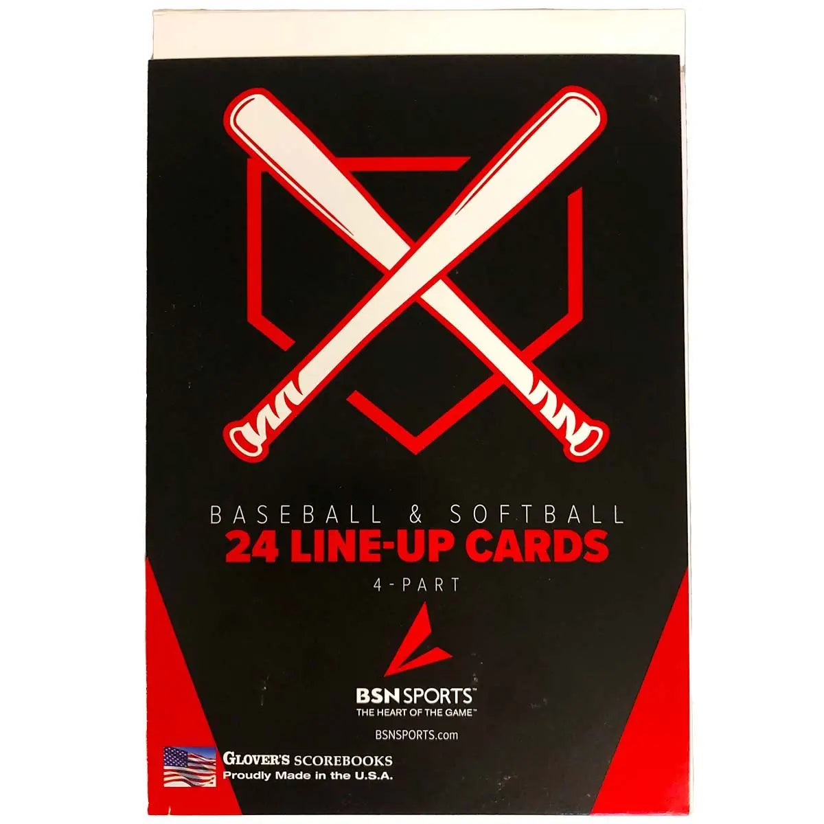 Baseball/Softball Line-Up Card Booklet