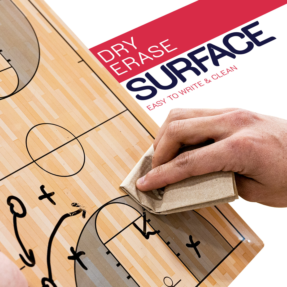 CoachingStaff Ultra-Thick Pro Basketball Coaching Clipboard w/Marker and Dual Clips