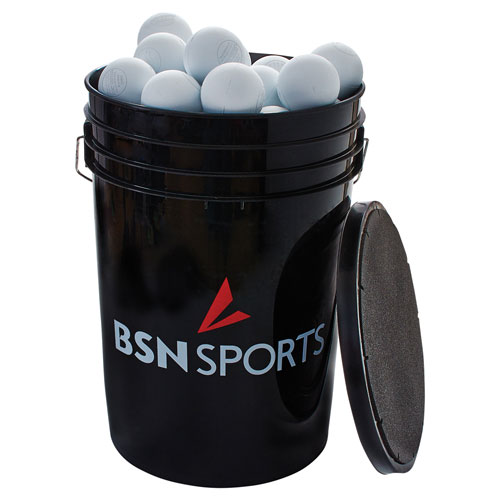 BSN SPORTS&trade; Bucket with 60 Lacrosse Balls